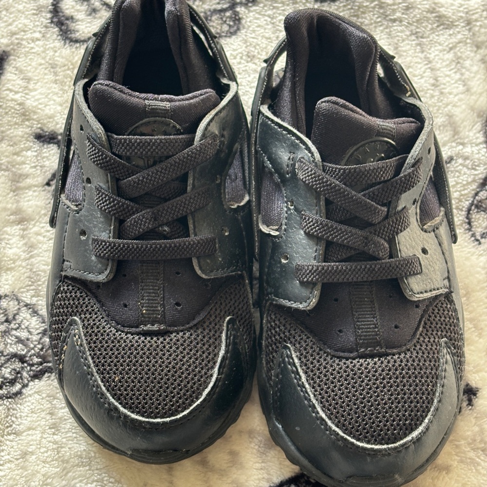 Nike Air Huarache Run TD Black Sneakers Shoes Toddler Baby  Size 9C